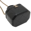 Chanel CC Quilted Lambskin Hexagon Top Handle Vanity Case Secondhand