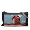 Prada Tessuto and Saffiano Ship Chain Pochette Secondhand