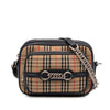 Secondhand Burberry 1983 Knight Check Canvas and Calfskin Link Camera Bag