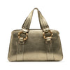 Gucci Metallic Calfskin Metal Bamboo Handbag Secondhand