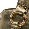 Gucci Metallic Calfskin Metal Bamboo Handbag Secondhand