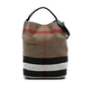 Burberry Medium Mega Check Canvas Ashby Bucket Bag Secondhand