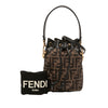 Fendi Mini Quilted Silk FF 1974 Mon Tresor Bucket Bag Secondhand
