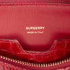 Burberry Small Crocodile Embossed Leather TB Shoulder Bag Secondhand