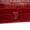 Burberry Small Crocodile Embossed Leather TB Shoulder Bag Secondhand