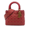 Dior Medium Lambskin Cannage Studded Supple Lady Dior Secondhand