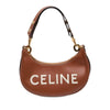 Celine Medium Leather Logo Ava Shoulder Bag Secondhand