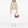 Celine Medium Leather Logo Ava Shoulder Bag Secondhand