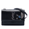 Saint Laurent Mini Calfskin Monogram Lucky Charms Sunset Wallet on Chain Secondhand
