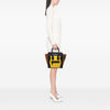 Celine Micro Tricolor Leather Luggage Tote Secondhand