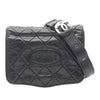 Chanel CC Aged Calfskin Logo Flap Messenger Bag Secondhand