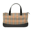 Burberry Haymarket Check Canvas Handbag Secondhand
