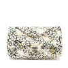 Chanel Medium Classic Chevron Tweed Floral Double Flap Secondhand