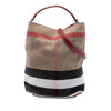 Burberry Medium Mega Check Canvas Ashby Bucket Bag Secondhand