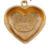 Louis Vuitton Gold Plated Resin and Strass Strawberry Heart Earrings Secondhand