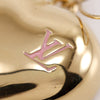 Louis Vuitton Gold Plated Resin and Strass Strawberry Heart Earrings Secondhand