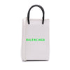 Balenciaga Mini Calfskin Logo Shopping Phone Holder Secondhand