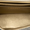 Chanel Mini Square Classic Chevron Metallic Crumpled Calfskin Single Flap Secondhand