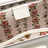 Secondhand Gucci Calfskin Frame Print Bamboo Top Handle Bag