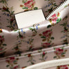 Secondhand Gucci Calfskin Frame Print Bamboo Top Handle Bag