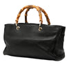Gucci Medium Calfskin Bamboo Shopper Satchel Secondhand