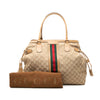 Gucci GG Canvas Web Tassel Tote Secondhand