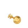 Secondhand Chanel CC Gold Plated Faux Pearl Medallion Brooch