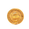 Chanel CC Gold Plated Round Clip On Earrings Secondhand