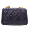Chanel Mini Quilted Shiny Lambskin Button On Top Flap Secondhand