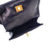 Chanel Mini Quilted Shiny Lambskin Button On Top Flap Secondhand