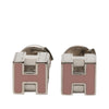 Secondhand Hermès Palladium Plated and Enamel Cage D H Push Back Earrings