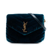 Saint Laurent Small Matelasse Velvet Monogram LouLou Shoulder Bag Secondhand
