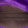 Fendi Large Zucca Embossed Velvet Baguette Satchel Secondhand