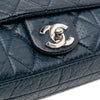 Chanel CC Quilted Perforated Aged Calfskin Flap Secondhand