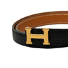 Hermès Box Calf and Courchevel Constance H Reversible Belt Secondhand