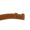 Hermès Box Calf and Courchevel Constance H Reversible Belt Secondhand
