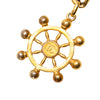 Secondhand Chanel Gold Plated Wheel Leather Woven Chain Belt