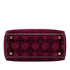 Dior Medium Embroidered Velvet Cannage Lady D Lite Secondhand
