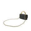 Chanel CC Quilted Lambskin Wooden Beads Top Handle Wallet On Chain Secondhand