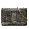Saint Laurent Small Metallic Chevron Calfskin Monogram Kate Crossbody Secondhand