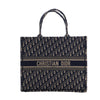 Dior Large Oblique Embroidered Canvas Book Tote Secondhand