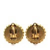 Secondhand Chanel Gold Plated and Resin CC Clip on Earrings