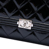 Chanel Quilted Patent Boy Wallet on Chain Secondhand