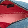 Gucci Small GG Marmont Pearl Studded Denim Crossbody Secondhand