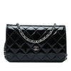 Chanel CC Quilted Patent Wallet On Chain Secondhand