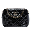 Secondhand Chanel CC Quilted Patent Double Zip Camera Bag