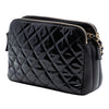 Secondhand Chanel CC Quilted Patent Double Zip Camera Bag