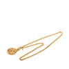 Chanel CC Gold Plated Medallion Mirror Pendant Necklace Secondhand