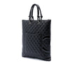 Chanel Quilted Lambskin Cambon Ligne Flat Tote Secondhand