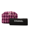 Chanel CC Tweed Houndstooth Clutch On Chain Secondhand